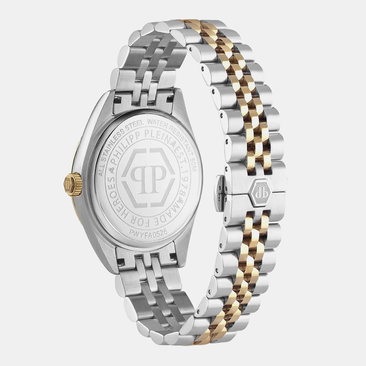 Women Quartz Gold Dial Analog Stainless Steel Watch PWYFA0526