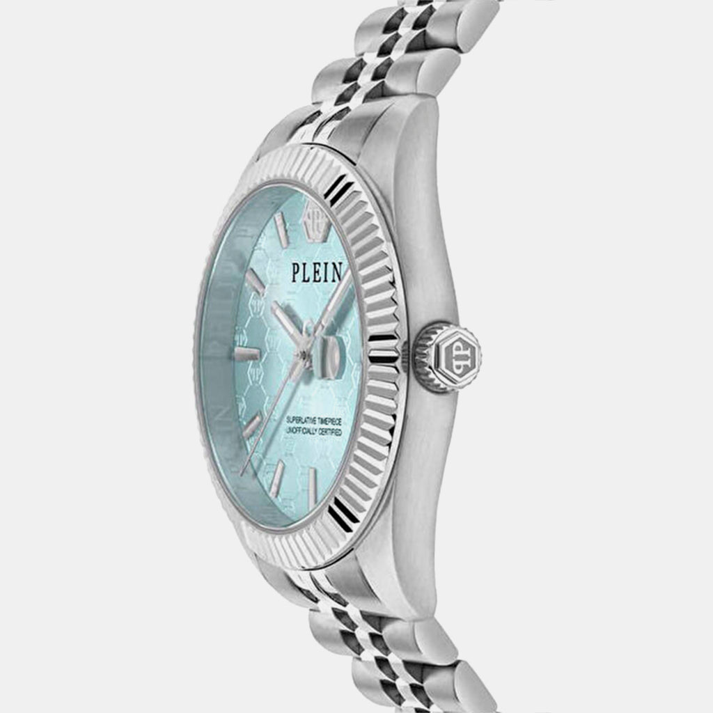 Men Quartz Blue Dial Analog Stainless Steel Watch PWYFA0726