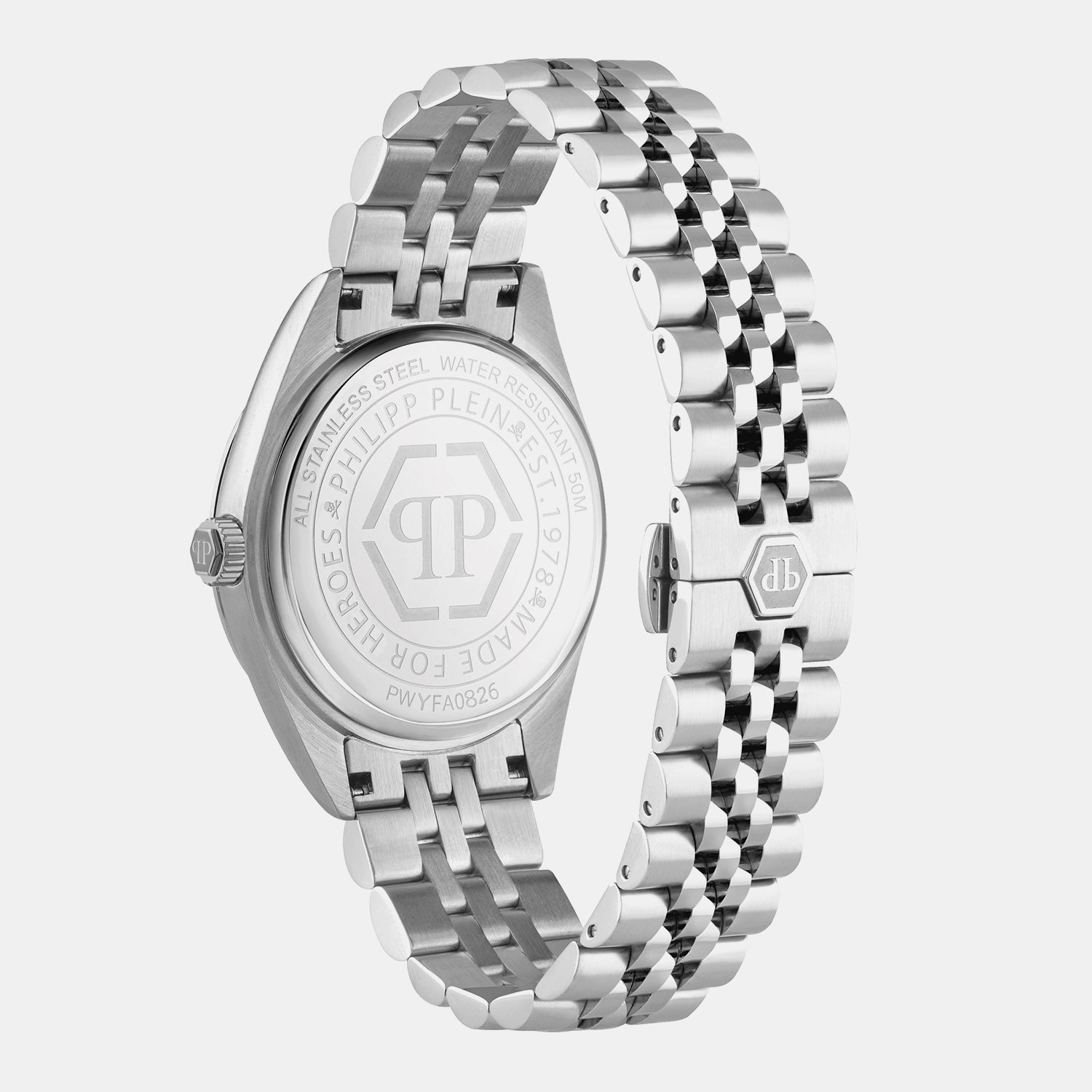 Women Quartz Pink Dial Analog Stainless Steel Watch PWYFA0826