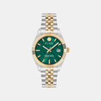 Women Quartz Green Dial Analog Stainless Steel Watch PWYFA0926