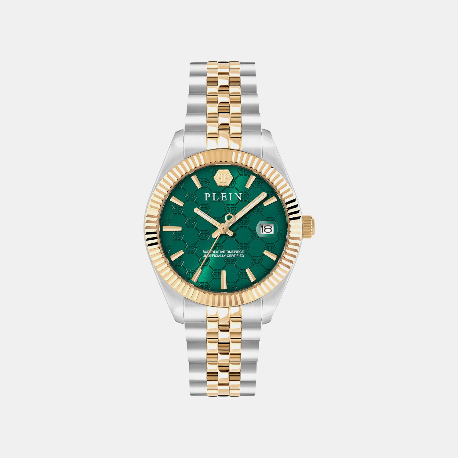 Women Quartz Green Dial Analog Stainless Steel Watch PWYFA0926