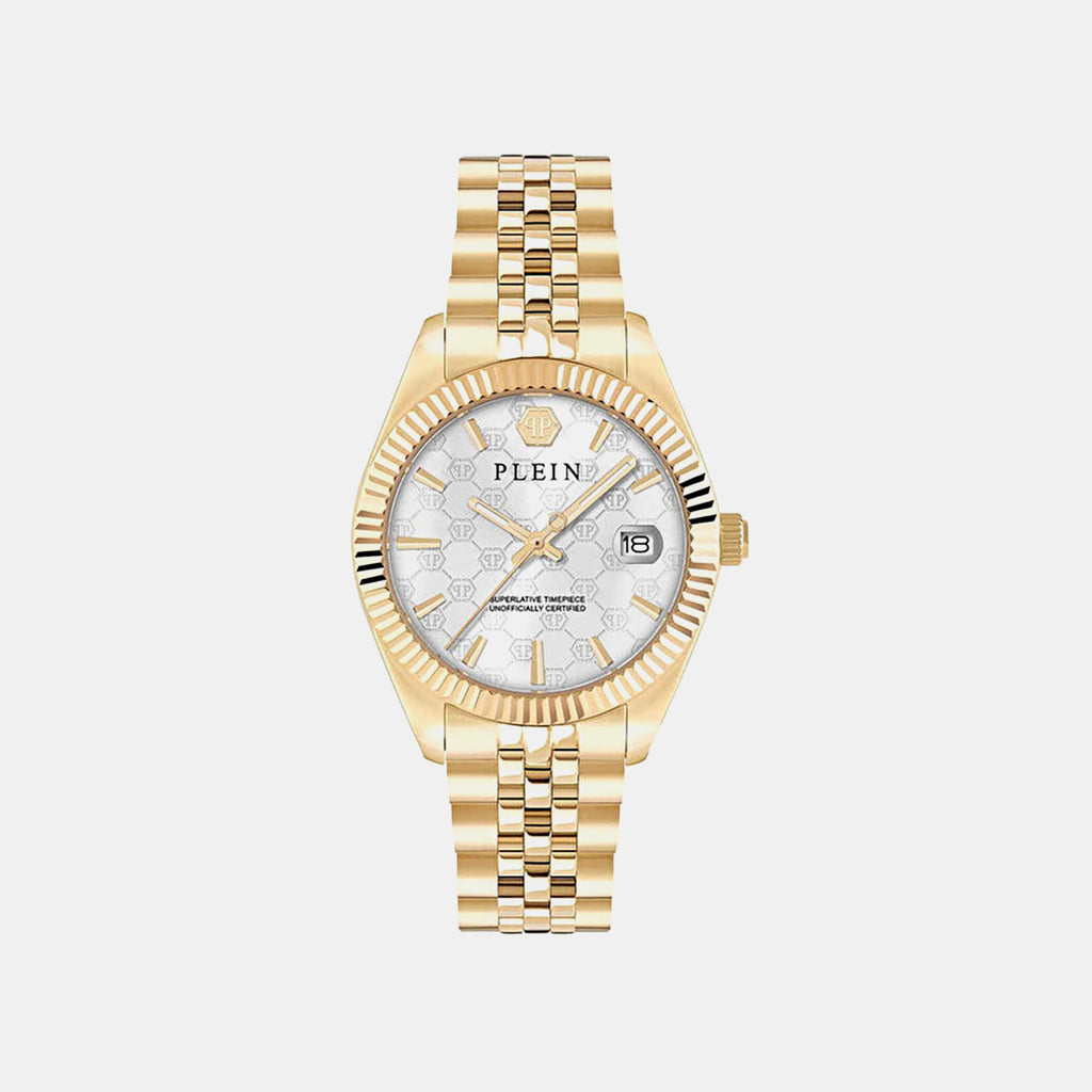 Women Quartz Grey Dial Analog Stainless Steel Watch PWYFA1026