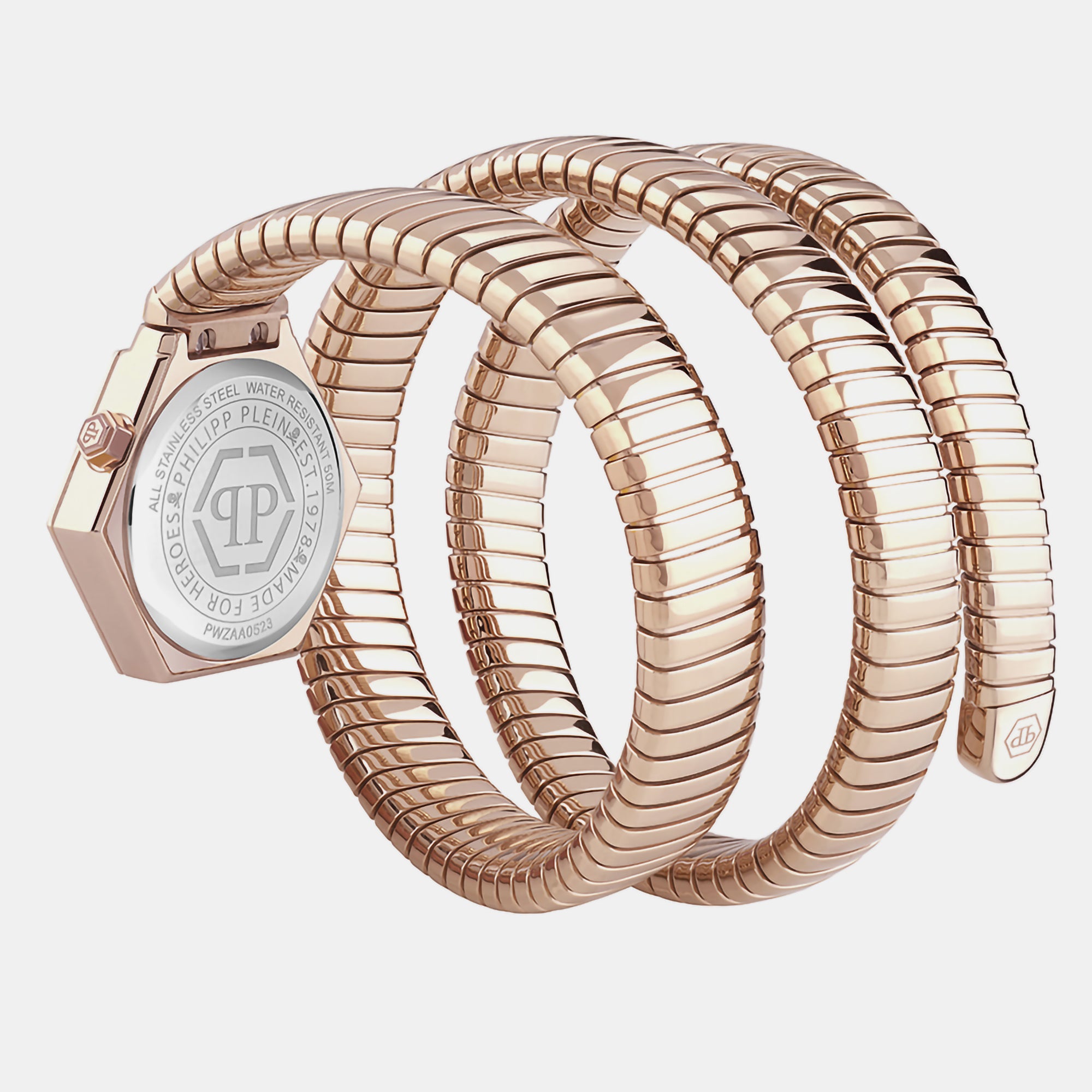 Philipp Plein Women Octagon Rose Gold watch