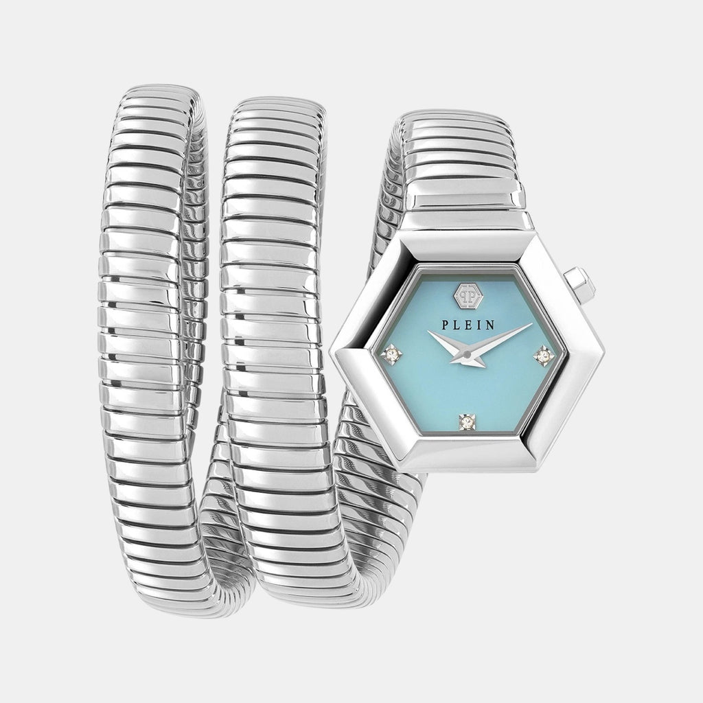 Women Quartz Turquoise Dial Analog Stainless Steel Watch PWZAA0625