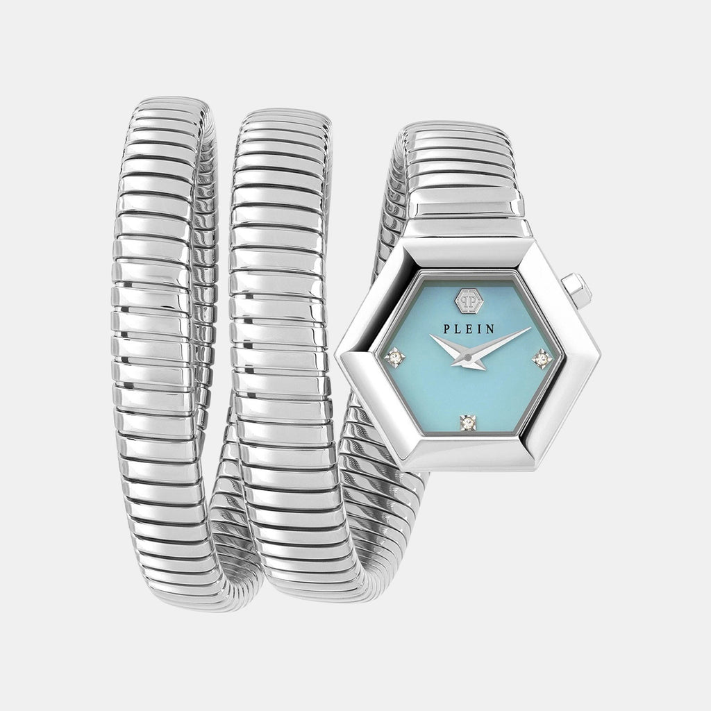 Women Quartz Turquoise Dial Analog Stainless Steel Watch PWZAA0625