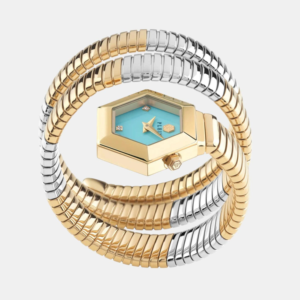 Women Quartz Turquoise Dial Analog Stainless Steel Watch PWZAA0725