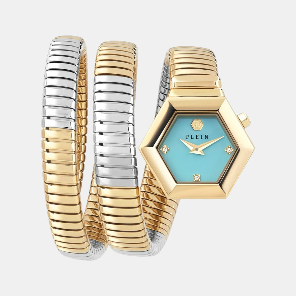 Women Quartz Turquoise Dial Analog Stainless Steel Watch PWZAA0725