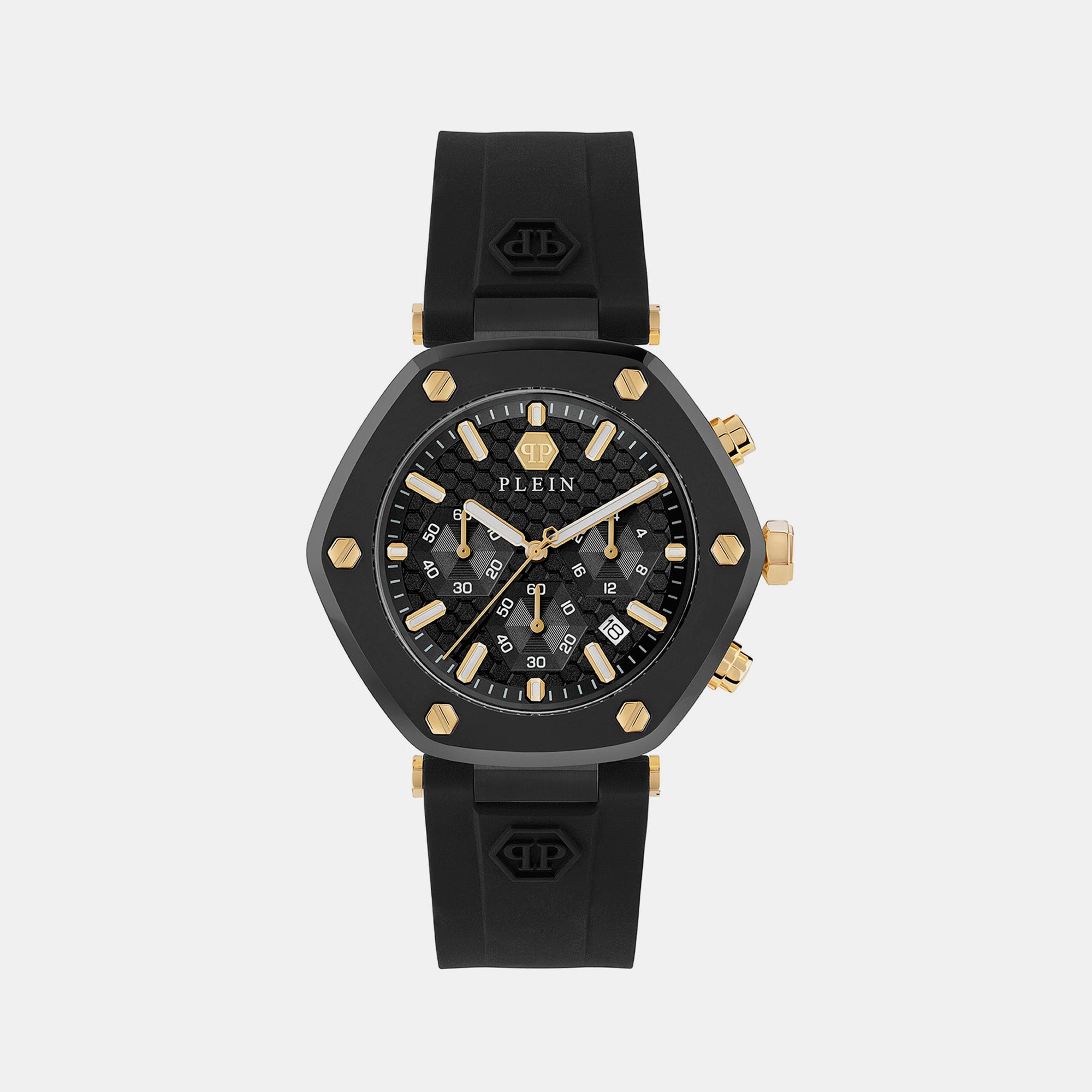 Philipp Plein Round Black Chronograph watch
