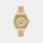 Men Quartz Champagne Dial Analog Metal Watch PWZFA0325