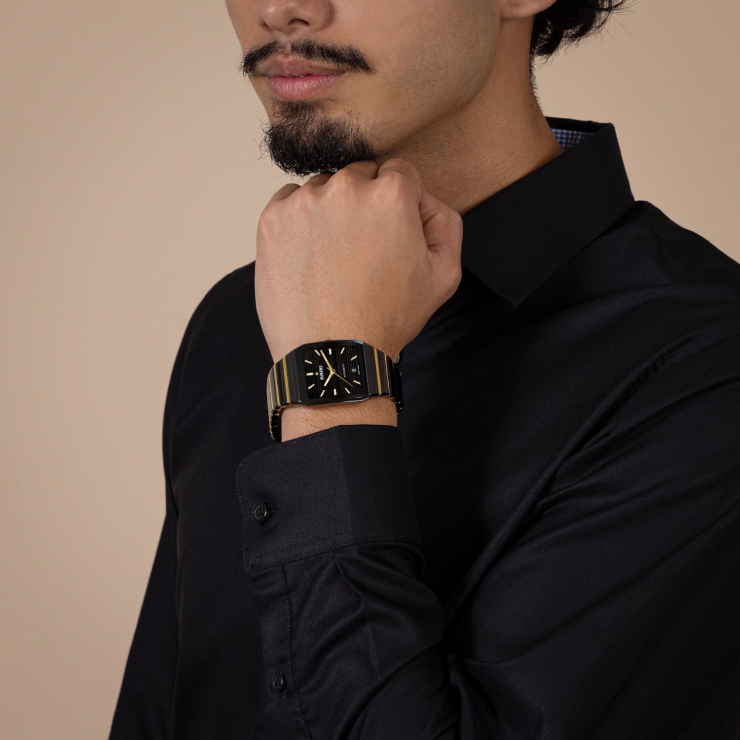 Anatom Unisex Automatic Black Dial Analog Ceramic Watch R10200152