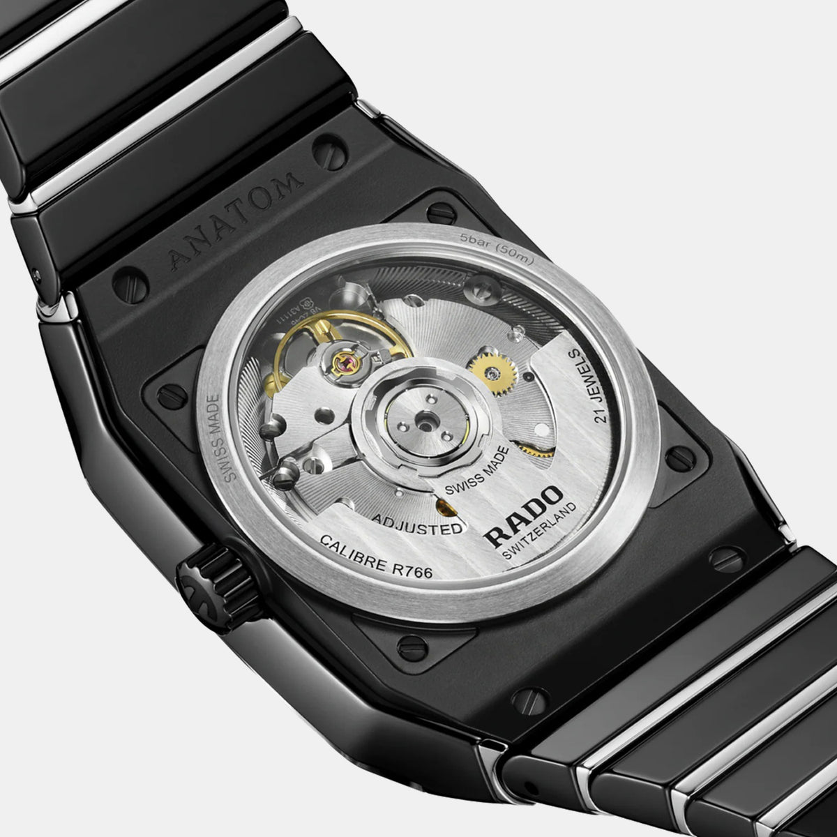 Anatom Unisex Automatic Black Dial Analog Stainless Steel Watch R10201152