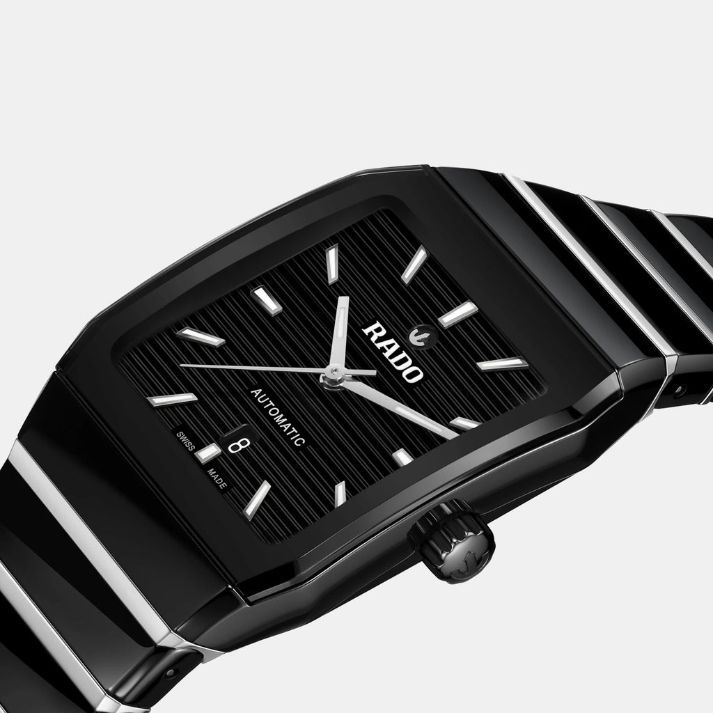 Anatom Men Automatic Black Dial Analog Stainless Steel Watch R10260152