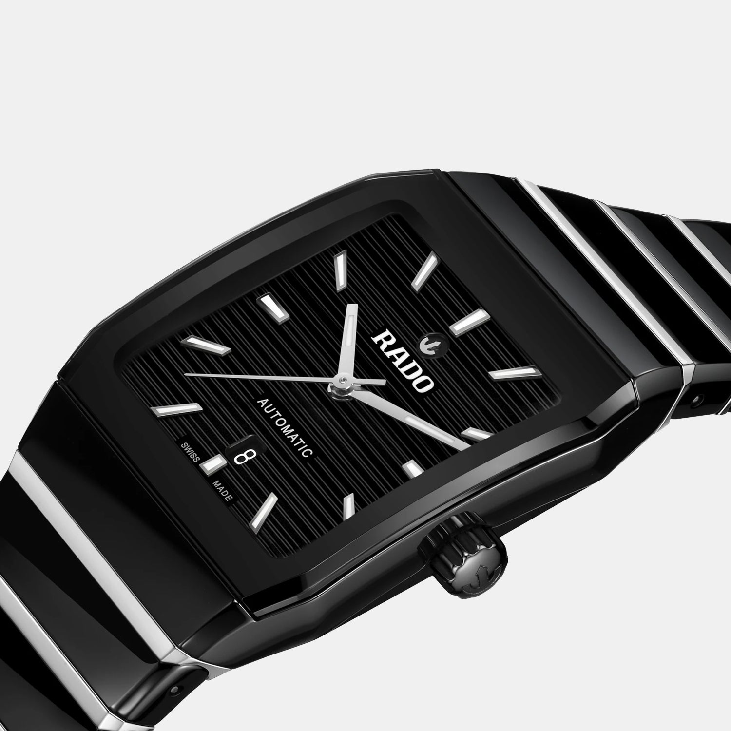 Anatom Men Automatic Black Dial Analog Stainless Steel Watch R10260152