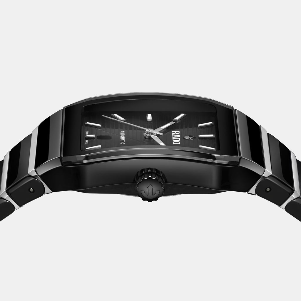 Anatom Men Automatic Black Dial Analog Stainless Steel Watch R10260152