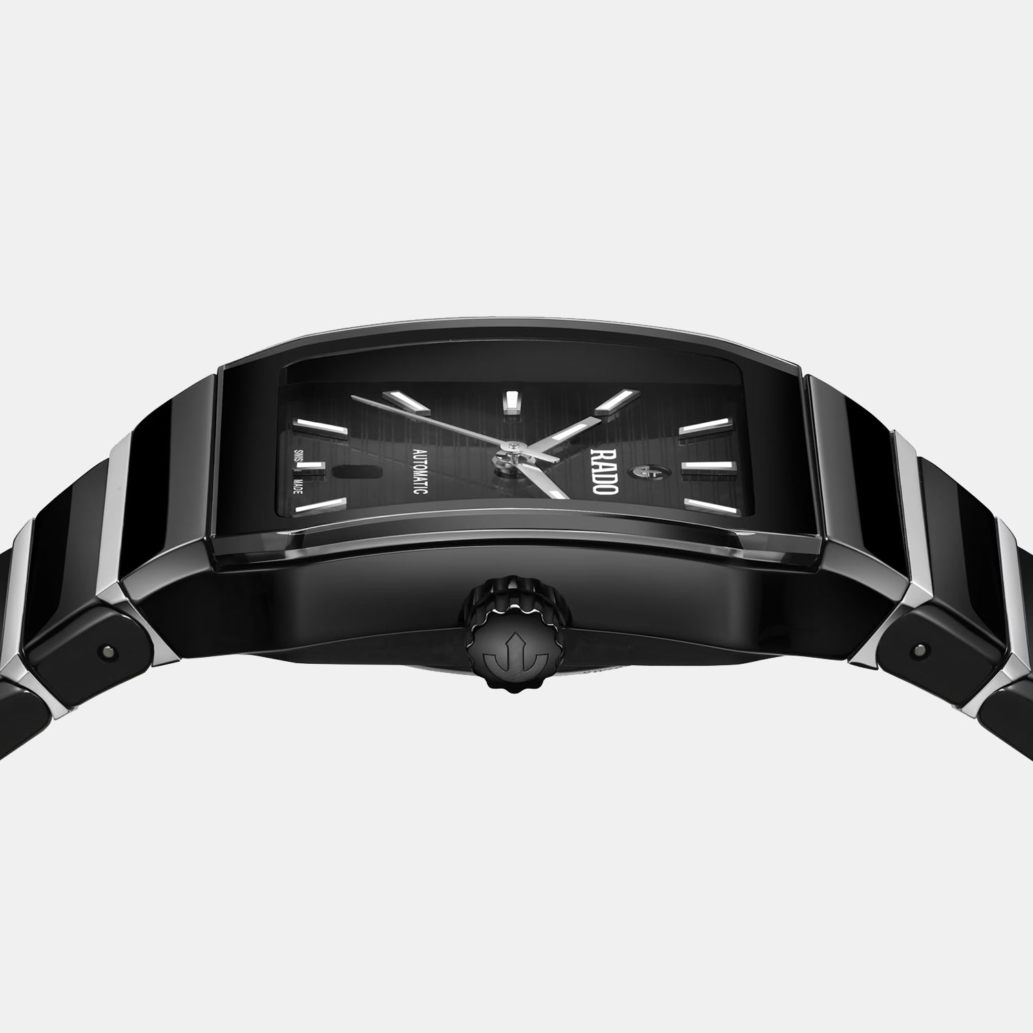 Anatom Men Automatic Black Dial Analog Stainless Steel Watch R10260152