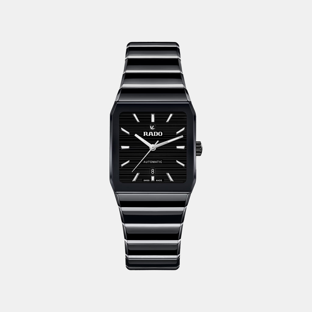 Anatom Men Automatic Black Dial Analog Stainless Steel Watch R10260152
