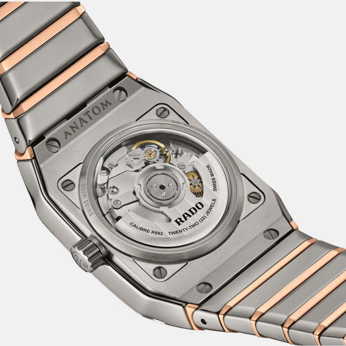 Anatom Men Automatic Grey Dial Analog Stainless Steel Watch R10261712