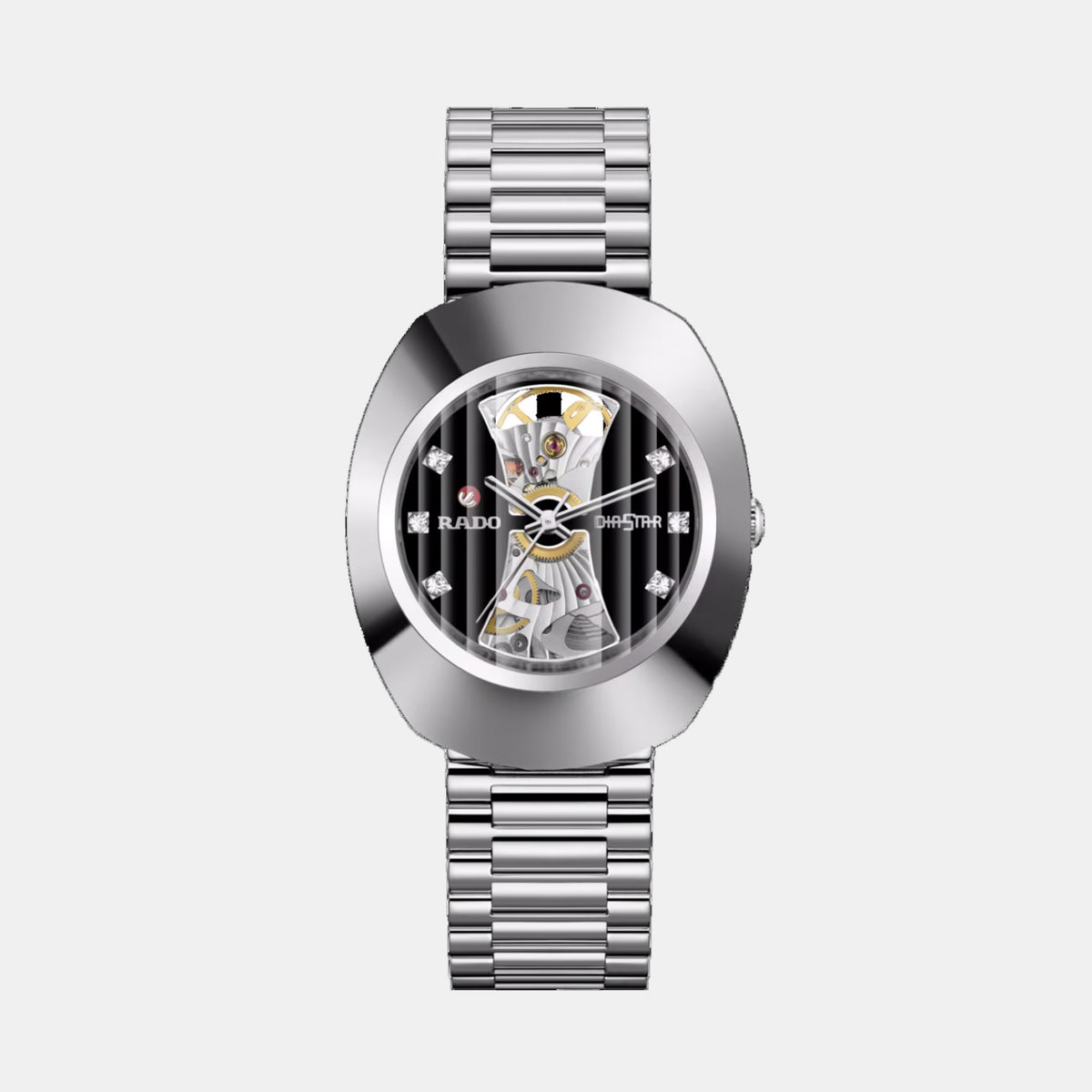 Diastar Unisex Automatic Black Dial Analog Stainless Steel Watch R12063103