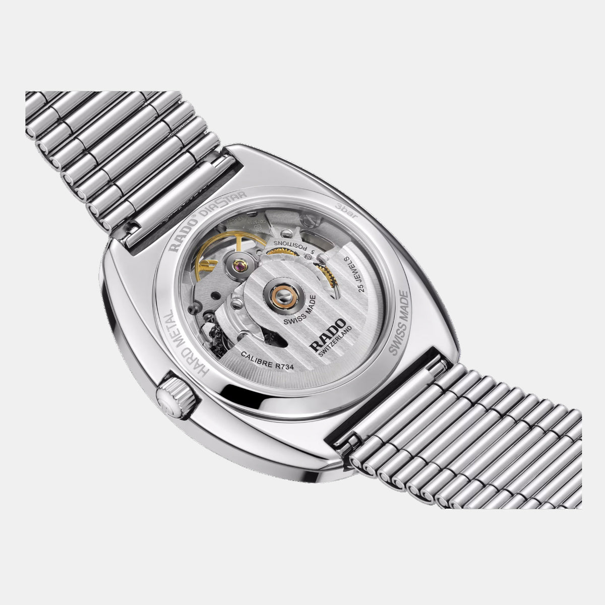 Diastar Unisex Automatic Black Dial Analog Stainless Steel Watch R12063103