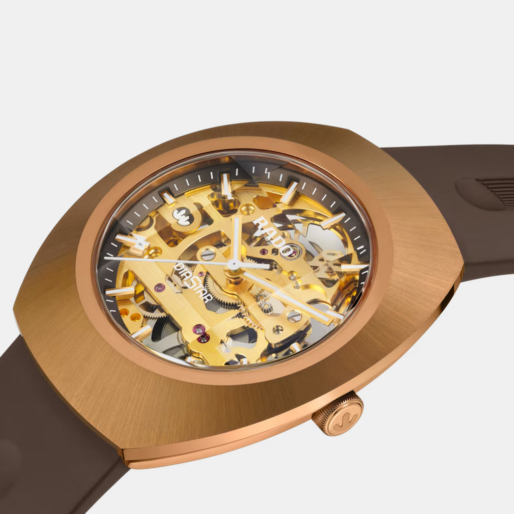 Diastar Men Automatic Brown Dial Analog Rubber Watch R12159309