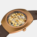 Diastar Men Automatic Brown Dial Analog Rubber Watch R12159309