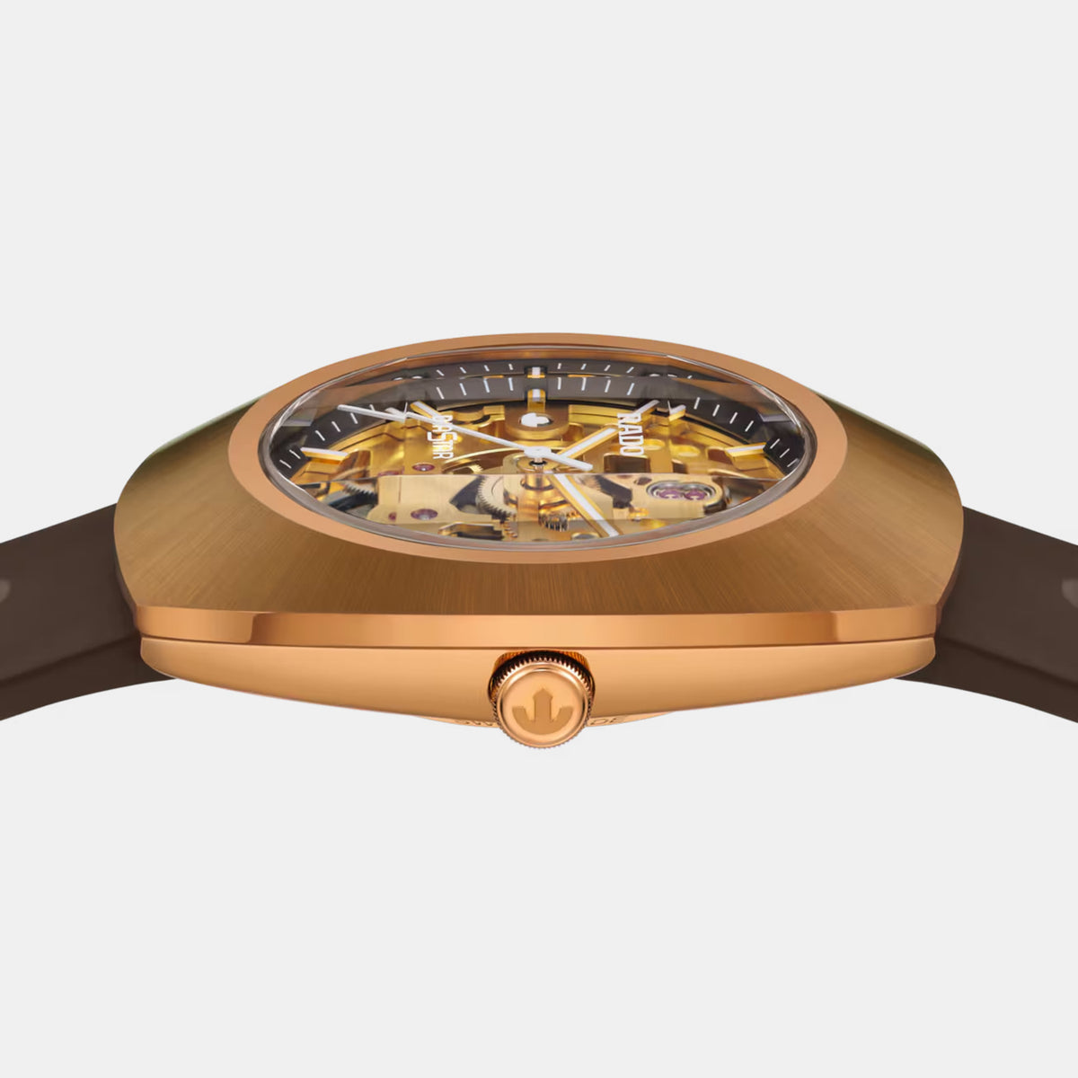 Diastar Men Automatic Brown Dial Analog Rubber Watch R12159309