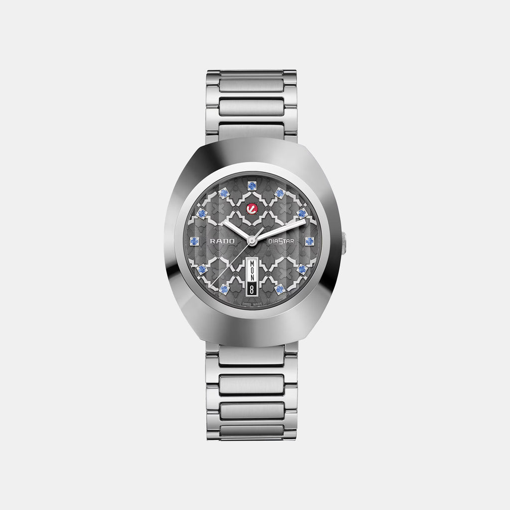 Diastar Original Men Quartz Grey Dial Analog Stainless Steel Watch R12160113