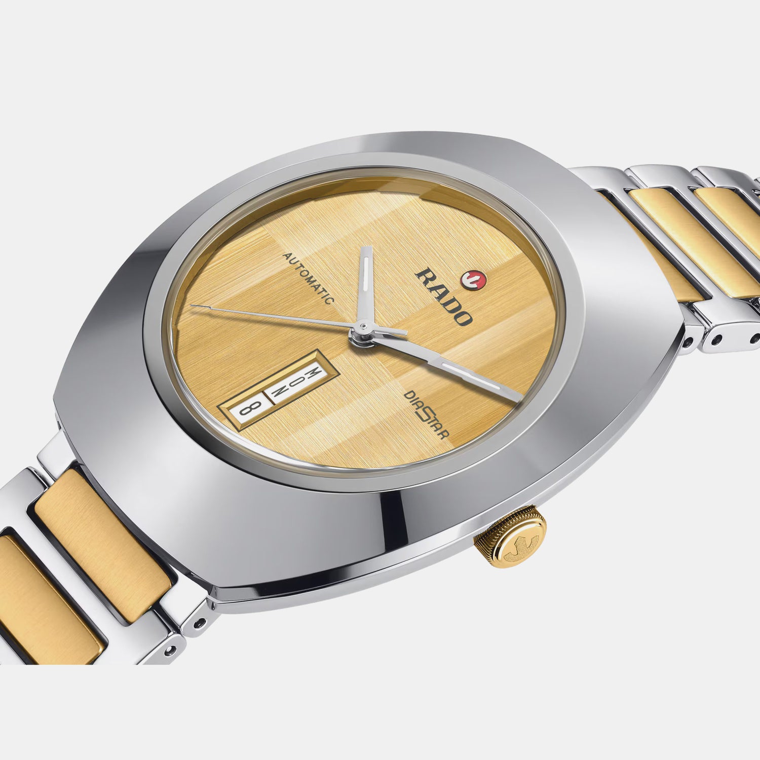 Diastar Men Automatic Yellow Dial Analog Stainless Steel Watch R12160253