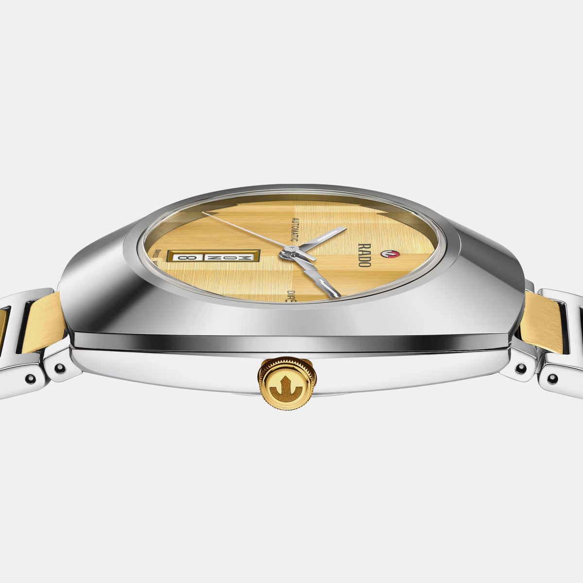 Diastar Men Automatic Yellow Dial Analog Stainless Steel Watch R12160253