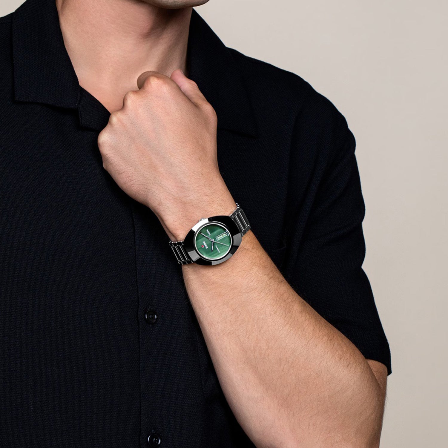 Diastar Unisex Automatic Green Dial Analog Stainless Steel Watch R12160303