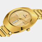 Diastar Unisex Automatic Yellow Dial Analog Stainless Steel Watch R12161253