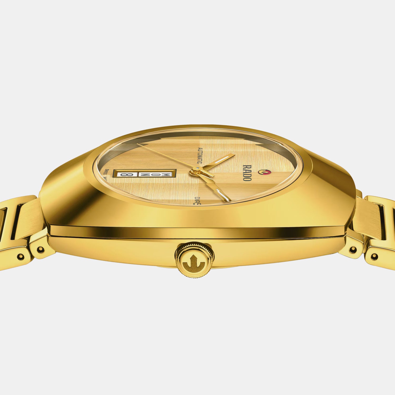 Diastar Unisex Automatic Yellow Dial Analog Stainless Steel Watch R12161253