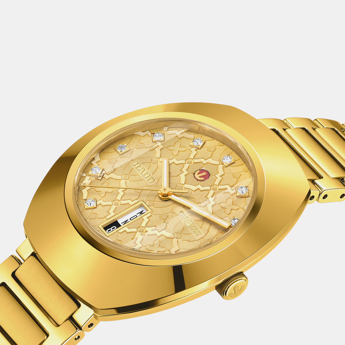 Diastar Unisex Automatic Gold Dial Analog Stainless Steel Watch R12161263