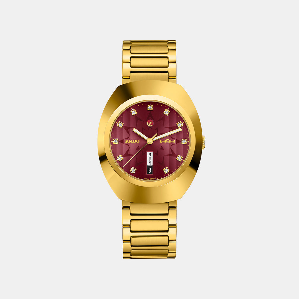 Diastar Original Unisex Automatic Red Dial Analog Stainless Steel Watch R12161573