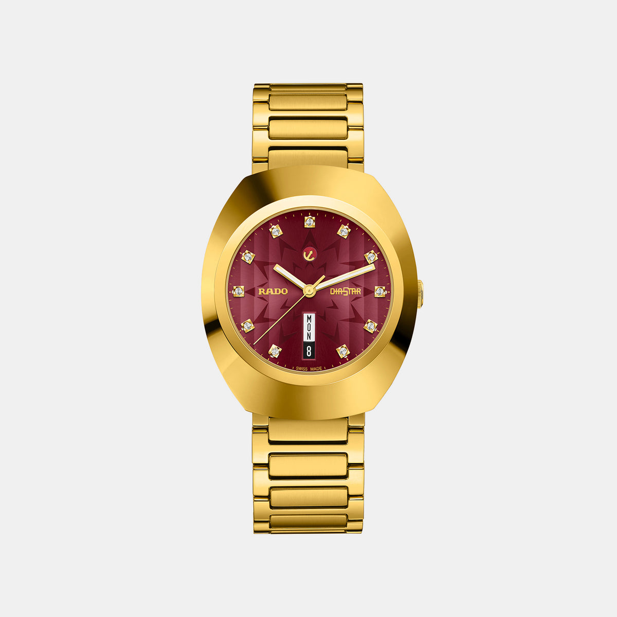 Diastar Original Unisex Automatic Red Dial Analog Stainless Steel Watch R12161573