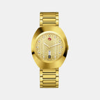 Diastar Unisex Automatic Yellow Dial Analog Stainless Steel Watch R12161633