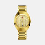 Diastar Unisex Automatic Yellow Dial Analog Stainless Steel Watch R12161633