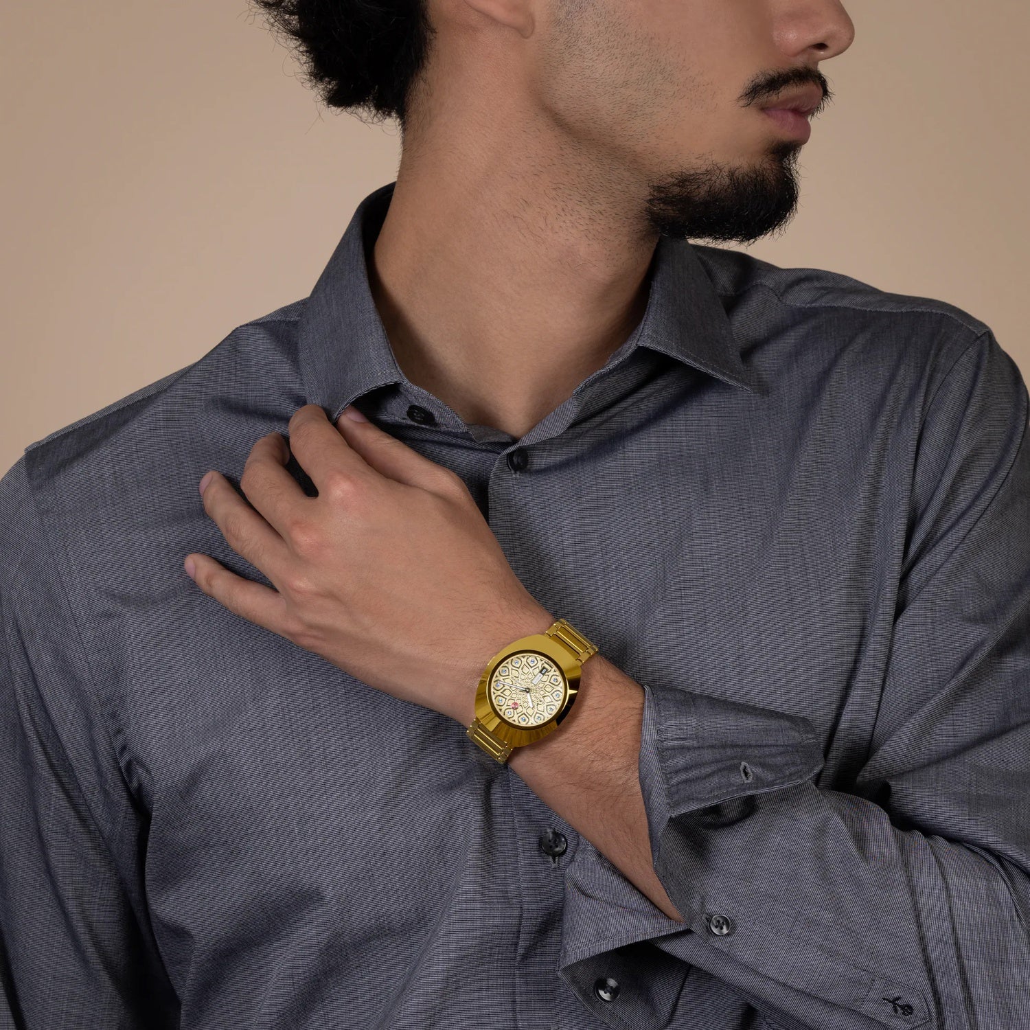 Diastar Unisex Automatic Yellow Dial Analog Stainless Steel Watch R12161643