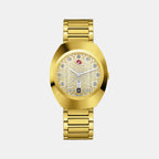 Diastar Unisex Automatic Yellow Dial Analog Stainless Steel Watch R12161643
