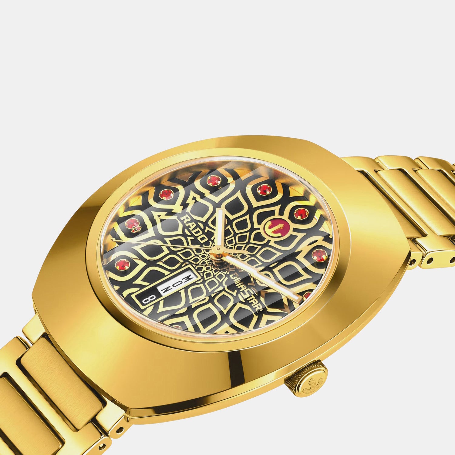 Diastar Unisex Automatic Black & Yellow Dial Analog Stainless Steel Watch R12161653