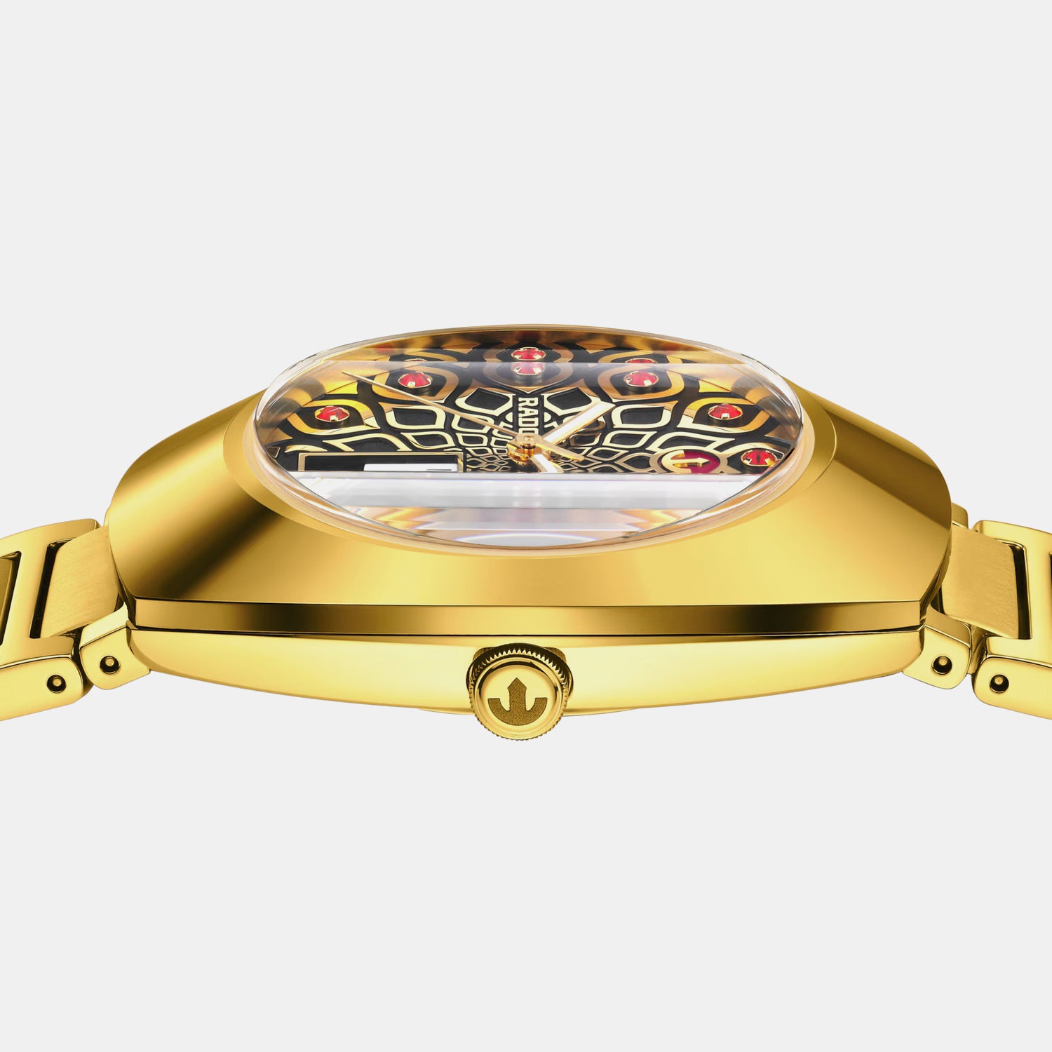 Diastar Unisex Automatic Black & Yellow Dial Analog Stainless Steel Watch R12161653