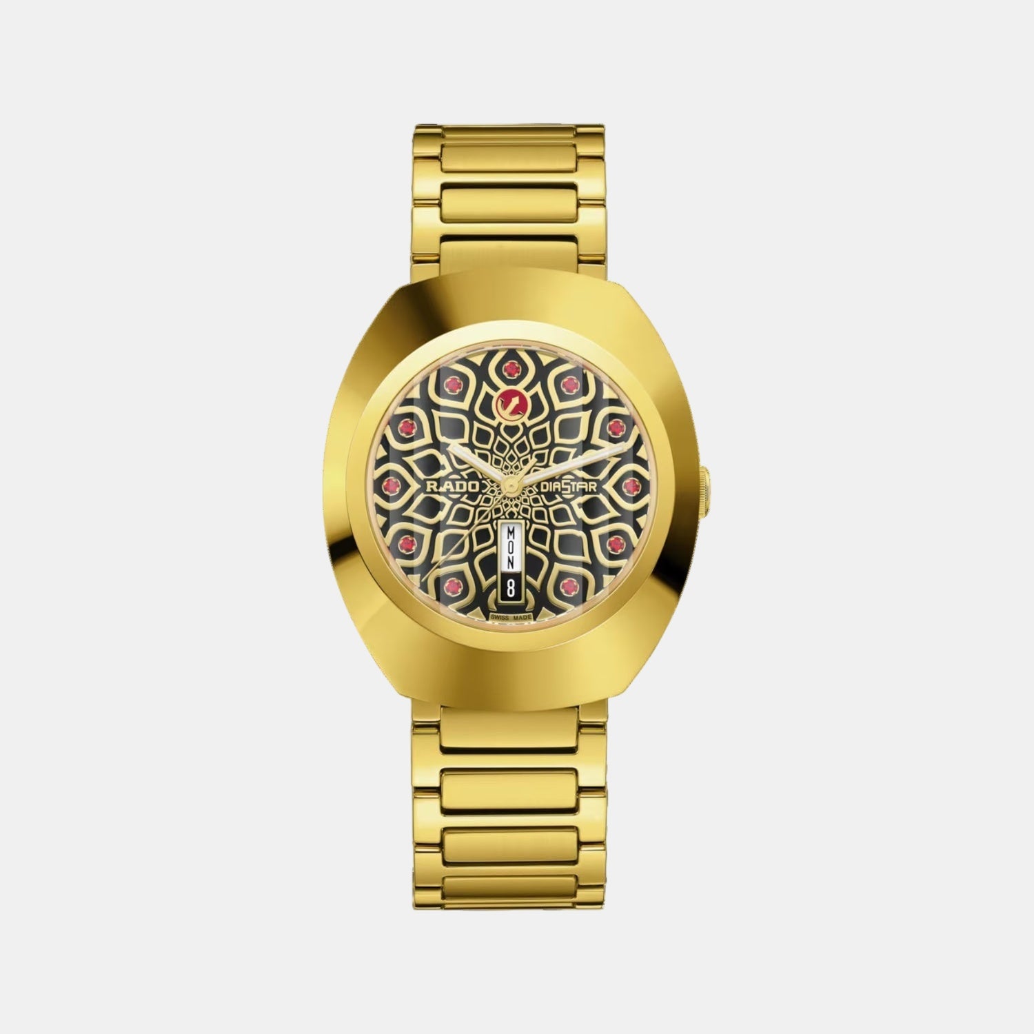 Diastar Unisex Automatic Black & Yellow Dial Analog Stainless Steel Watch R12161653