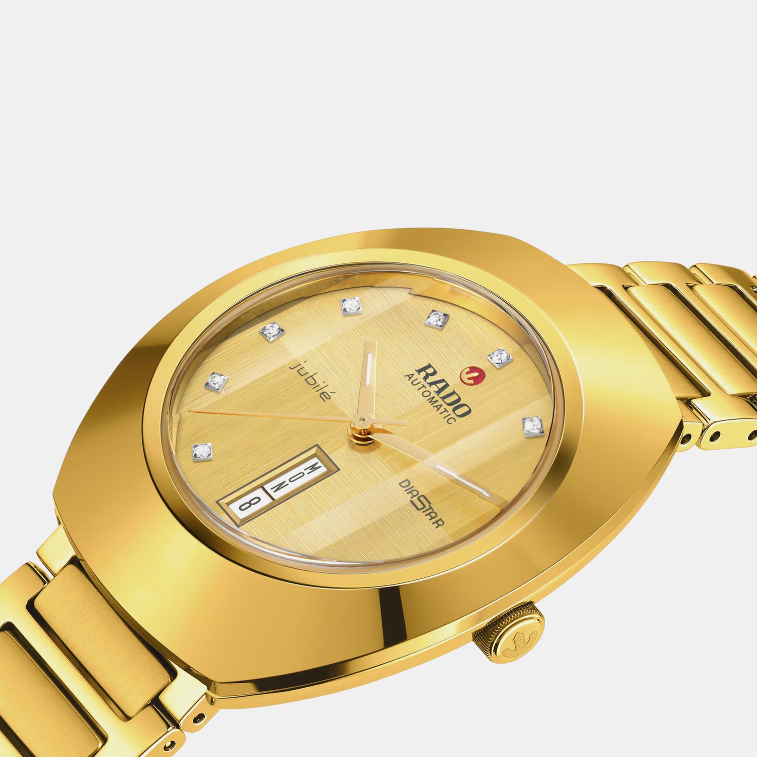 Diastar Unisex Automatic Yellow Dial Analog Stainless Steel Watch R12161733