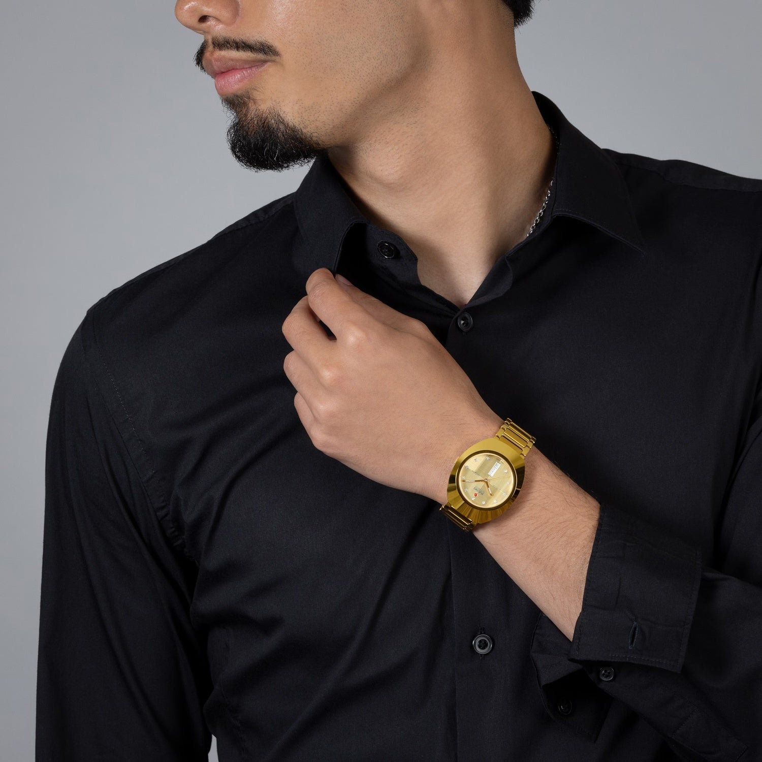 Diastar Unisex Automatic Yellow Dial Analog Stainless Steel Watch R12161733