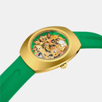 Diastar Original Skeleton Limited Edition Men Automatic Gold Dial Analog Rubber Watch R12166309