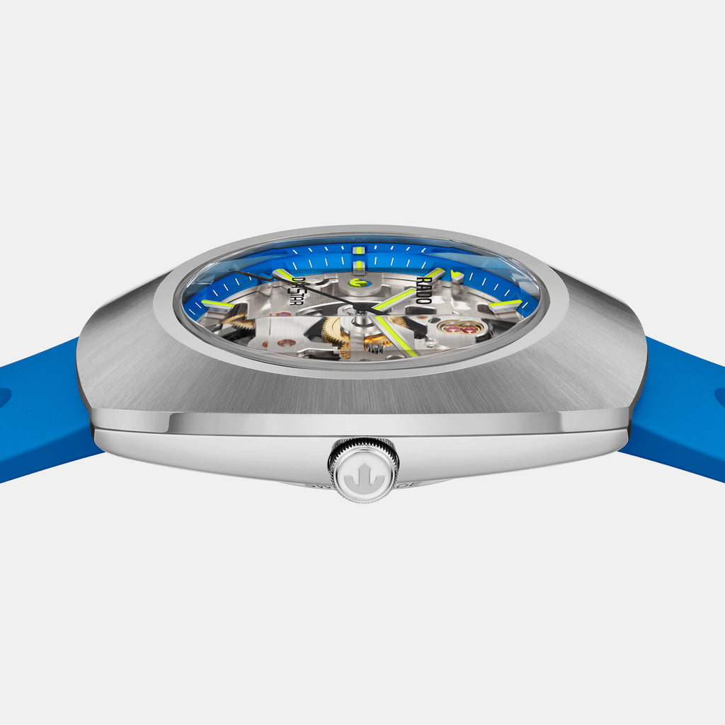 Diastar Original Skeleton Limited Edition Men Automatic Blue Dial Analog Rubber Watch R12169209