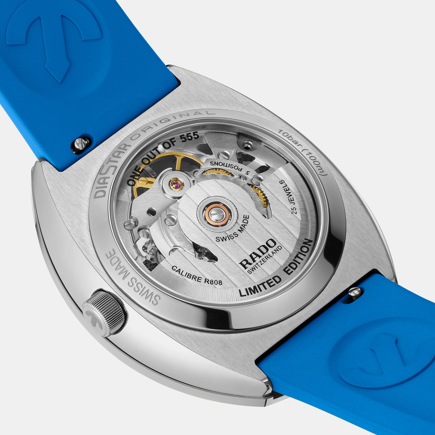 Diastar Original Skeleton Limited Edition Men Automatic Blue Dial Analog Rubber Watch R12169209