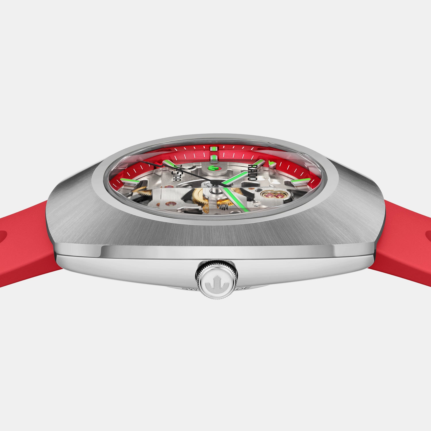 Diastar Original Skeleton Limited Edition Men Automatic Red Dial Analog Rubber Watch R12169409