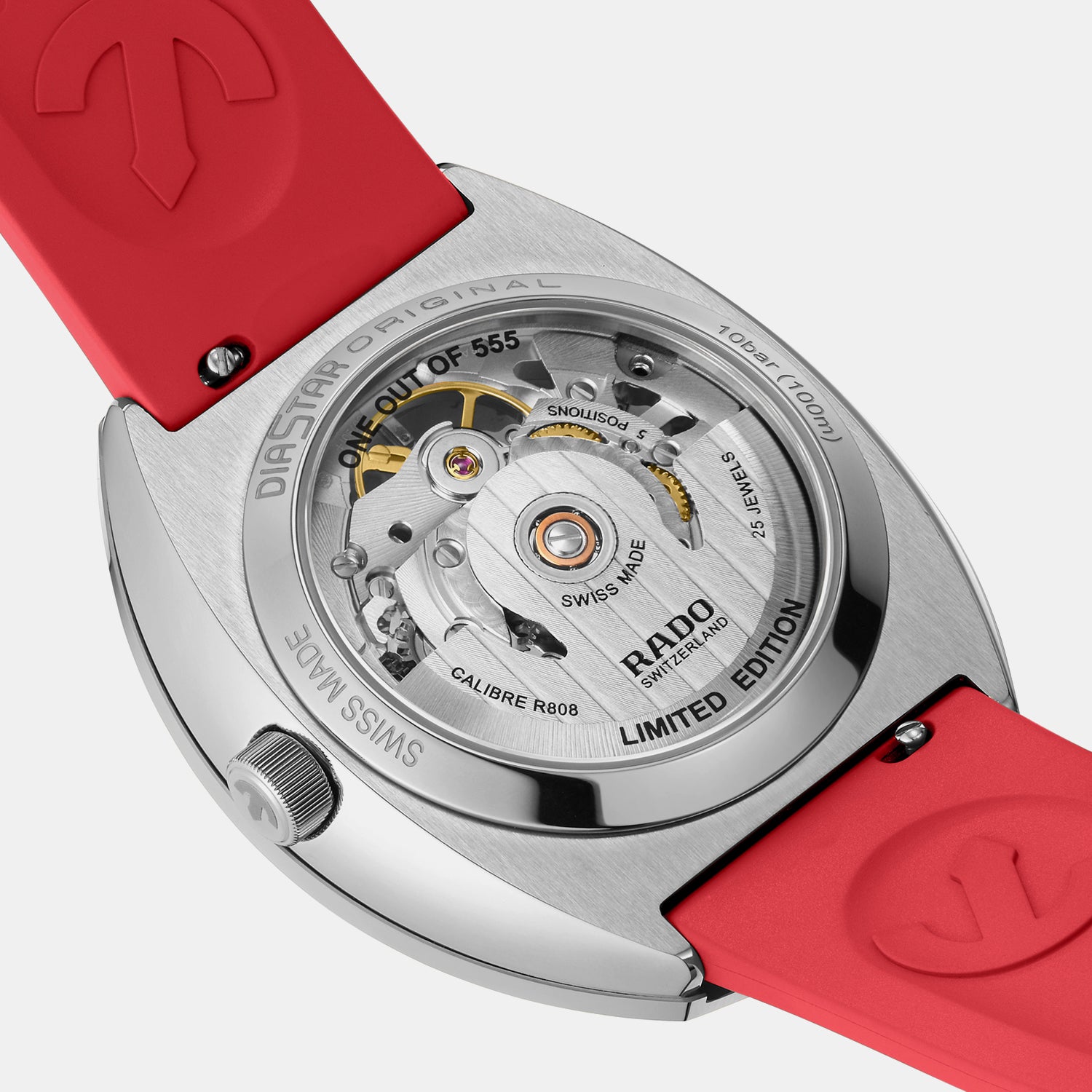 Diastar Original Skeleton Limited Edition Men Automatic Red Dial Analog Rubber Watch R12169409