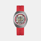 Diastar Original Skeleton Limited Edition Men Automatic Red Dial Analog Rubber Watch R12169409